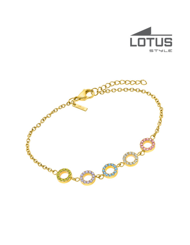 LOTUS STYLE STAINLESS STEEL BRACELET 
